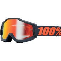 100% ACCURI Brille Gunmetal /rot verspiegelt