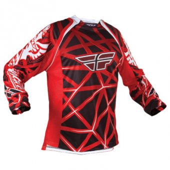 FLY Evolution Jersey rot/schwarz