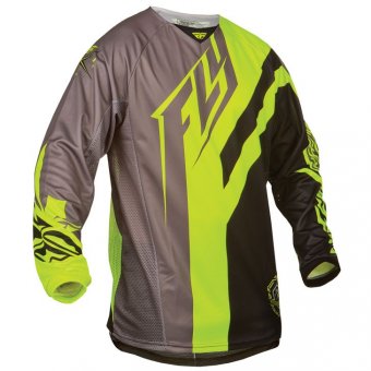 FLY Hemd Kinetic Division sw-grau-neon 2015