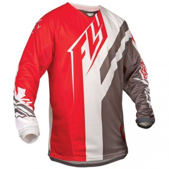 FLY Hemd Kinetic Division rot-grau-wei 2015