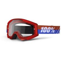 100% STRATA Offroad Brille Retro Clear red
