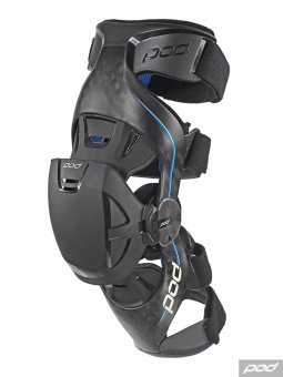 POD K8 Carbon MX Kneebrace – Paar-blau