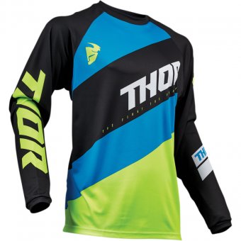 Thor YOUTH SECTOR SHEAR BLACK/ACID JERSEY