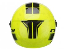 CGM Helm Demi Jet  107X FLORENCE TECH Neongelb/Schwarz (langes V